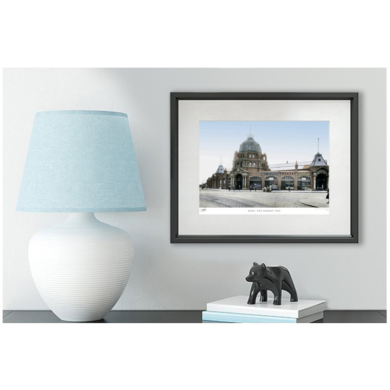 Bury, The Market 1902 by Francis Frith - Single Picture Frame Print, 45cm H x 60cm W x 2.3cm D