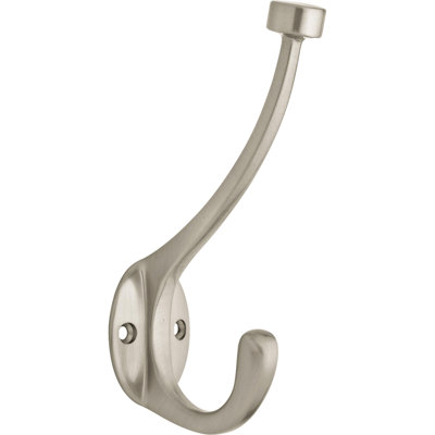 Franklin Brass Pilltop Coat and Hat Wall Hooks in Nickel (5-Pack)