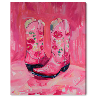 Cowgirl Boots Fashion Art by Art Remedy