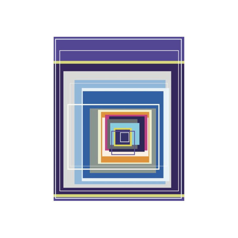 Color Blocks II Print by Guseul Park, 68" H x 54" W, Glass Coat