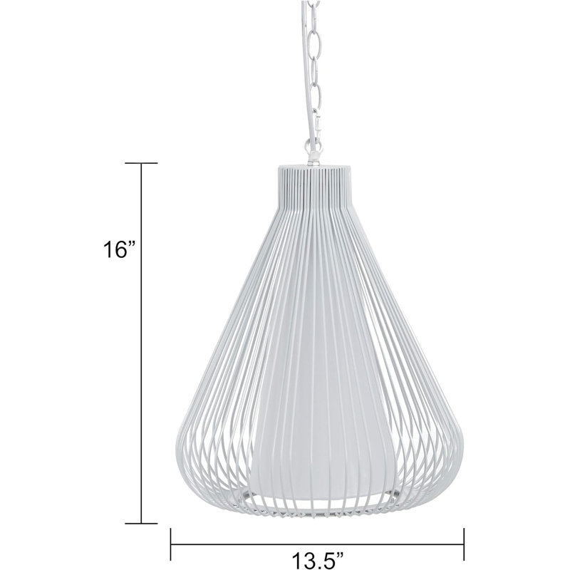 Luminaire suspendu en laiton 1 lumière Kazoua