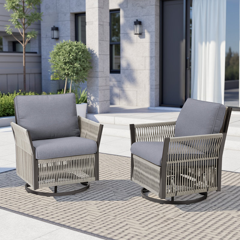 Chaise d'extérieur Noem, Gris