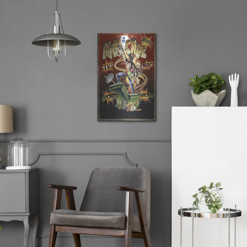 «Man Cave» par James Mazzotta, H 24 po x l 16 po
