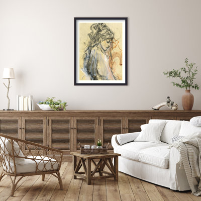 Emphasizing Fluid Lines And Textures by Ute Rathmann Wood Framed Wall Art Print