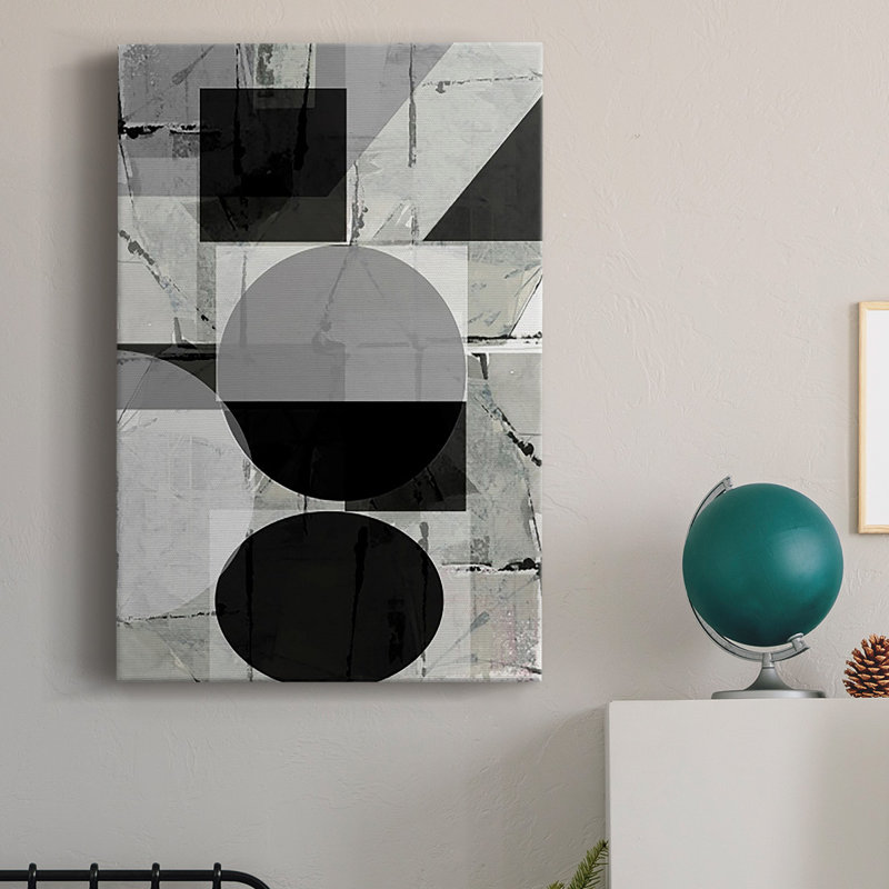 Abstract Neutralité II sur toile, H 18 po x l 12 po x P 1 po
