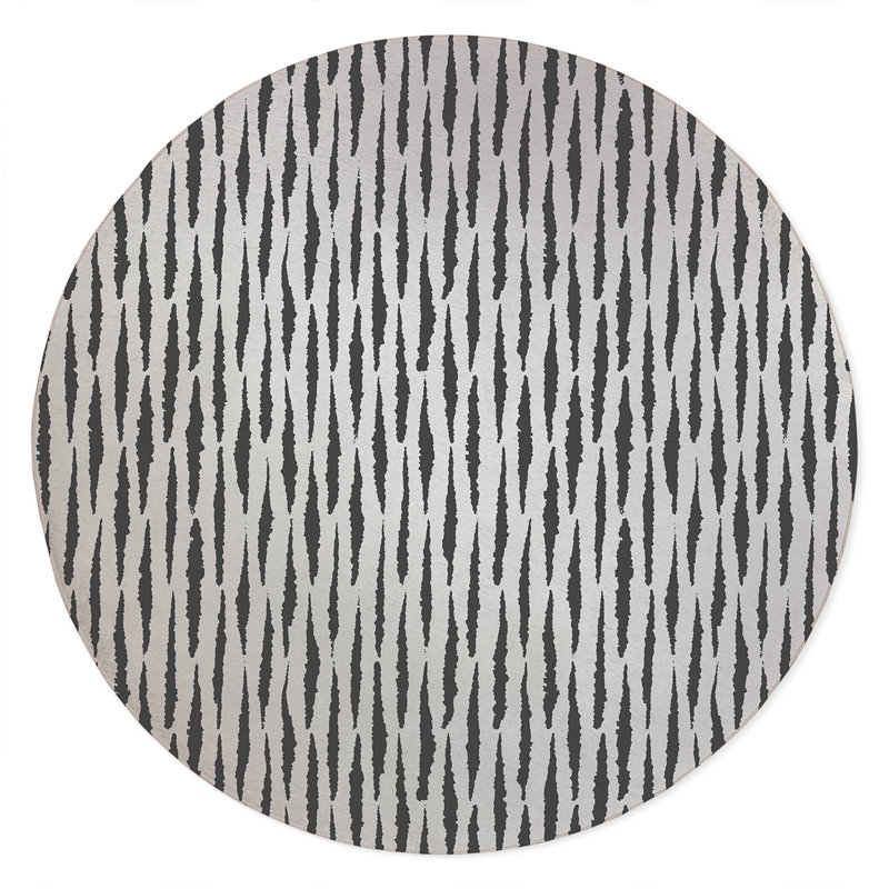 Scar Play Non-Slip Outdoor Rug, Round 5'