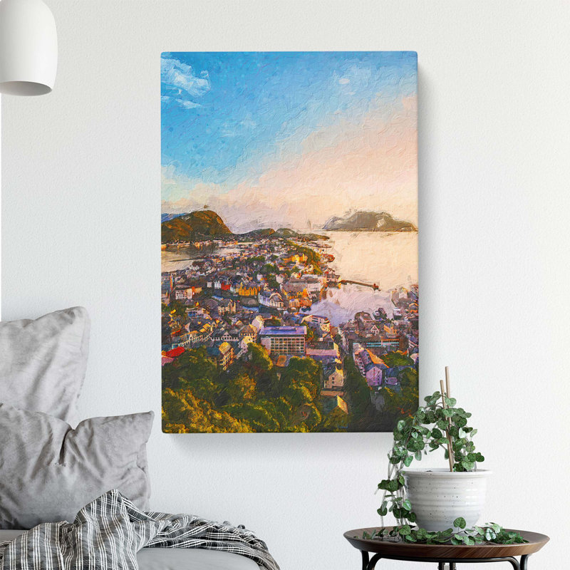 Alesund in Norway - Wrapped Canvas, 60 cm H x 40 cm W