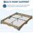Twin Size Wave Wood Platform Bed Frame, Low Profile, Noise-Free, Natural Wood-1437154296-1437154297