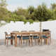 Yasira 87'' Rectangular 8 - Person Outdoor Dining Set with Cushions