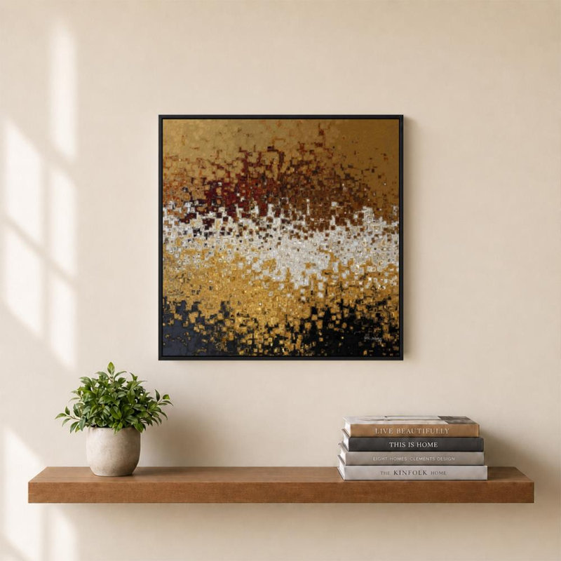 «Micah 7: 8 Dawn of Hope» par Mark Lawrence - impression sur toile, H 30 po x l 30 po, Cadre plat flottant, Noir