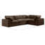 Canapé modulaire rembourré 4 pièces Hinrich-98917410