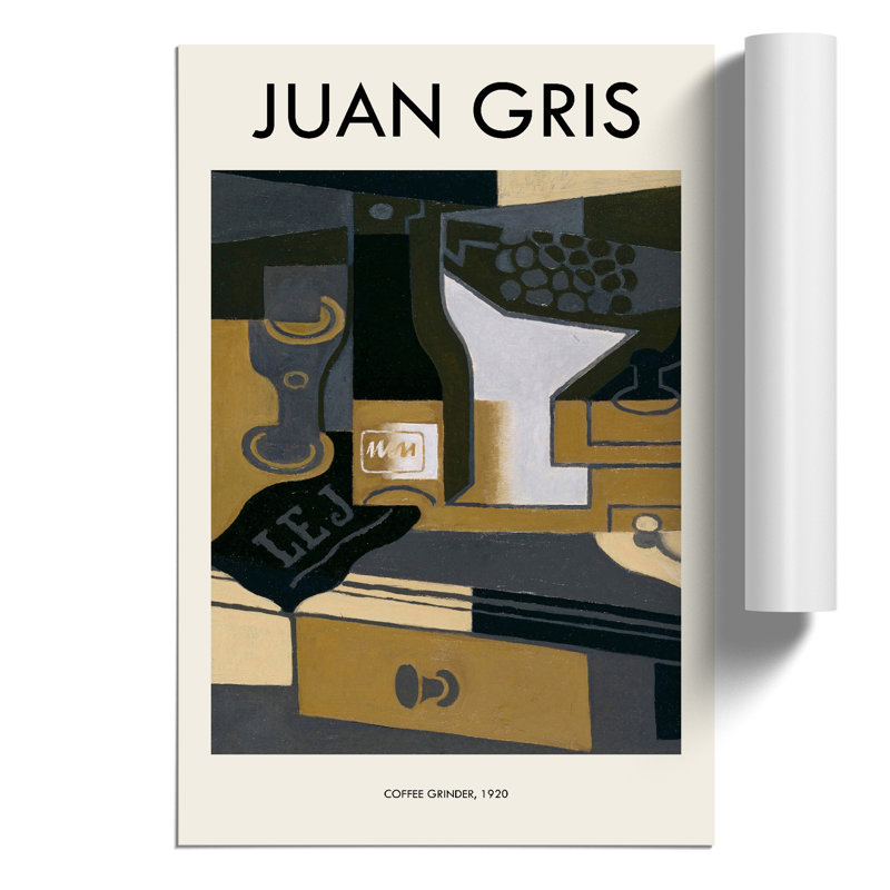 The Moulin Cafe by Juan Gris - No Frame Painting, 42cm H x 30cm W x 0.1cm D