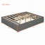Grand lit plateforme avec 4 tiroirs de rangement et pied de lit à levage hydraulique-1004193961