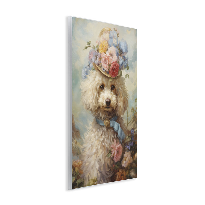 Plaque murale Labradoodle Victorian Era Pet, design par Wumples, H 15 po x l 10 po