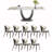 6 - Person Pedestal Dining Set-98456789-113110696