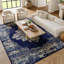 Tapis oriental bleu / blanc Burnie-1073967814