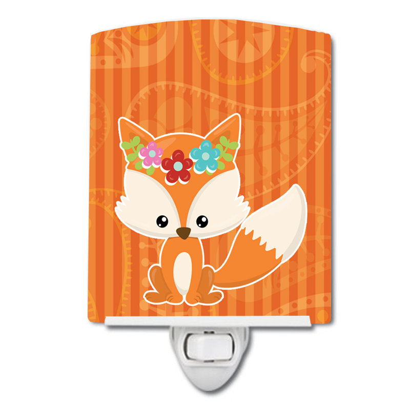 Fox Ceramic Night Light