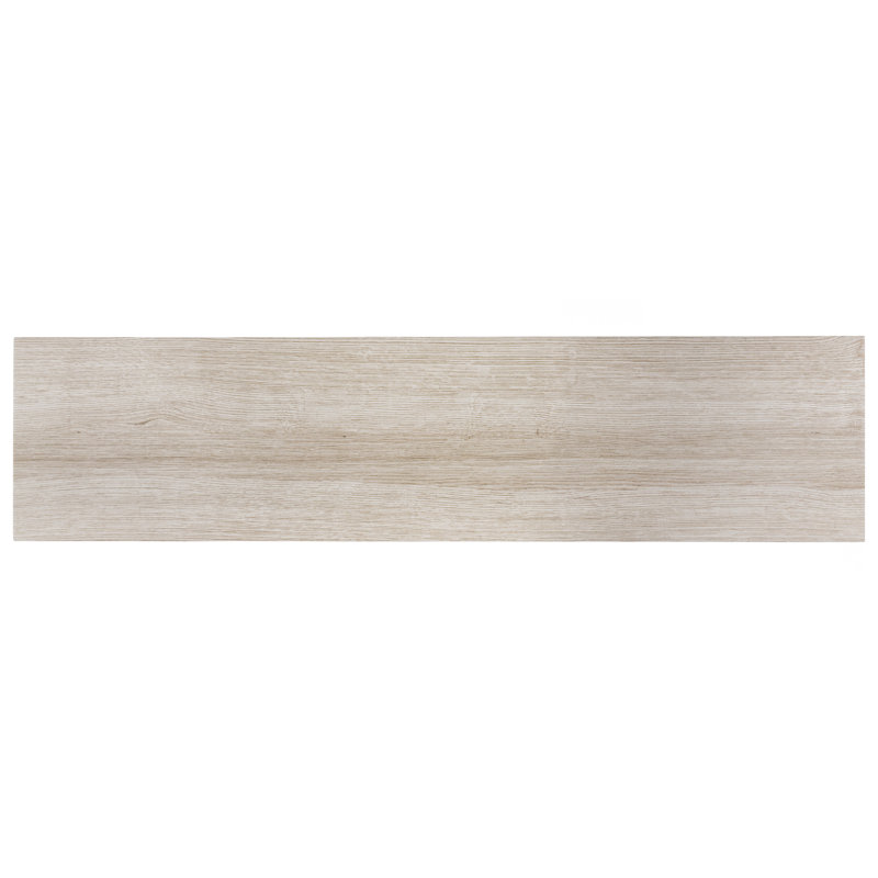 Llama 9" x 36" Porcelain Wood Look Wall and Floor Tile, Almond