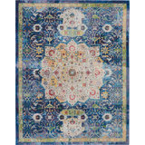 Oglethorpe Oriental Blue Area Rug