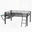 Lit mezzanine avec bureau Gaming, DEL