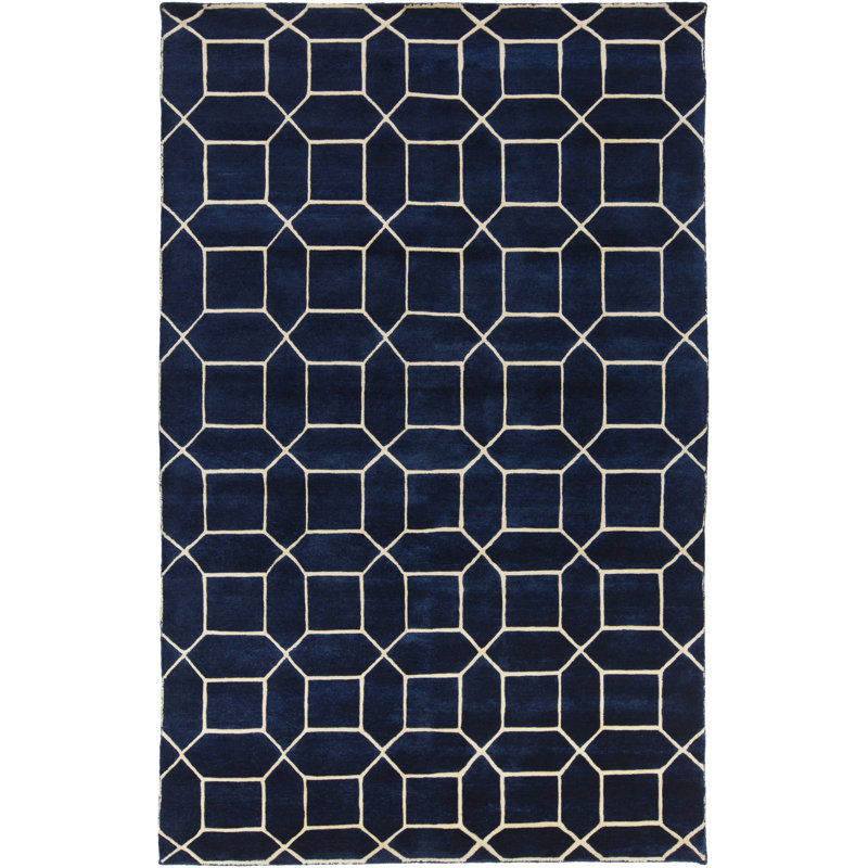 Winans Wool Geometric Indoor Rug, Rectangle 4' x 6'