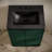 St. Tropez 24" Freestanding Bathroom Vanity In Green Oak With 3-Hole Centerset Sink Top-108958689-108958693-108958686