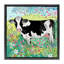 Cadre flottant Impressionist Cow & Meadow Flowers, design par Clare Tupper-1348313993-1348313994