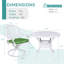 Ensemble bistro rond avec coussins 35,4 po-1134513598-1134513586