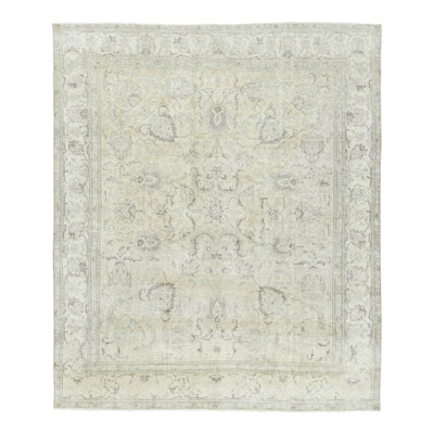 Distressed One-of-a-Kind 9'5X11'6 Hand Knotted Area Rug