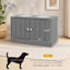 Armoire de rangement pour aliments pour chiens, station d'alimentation pour chiens-137257164