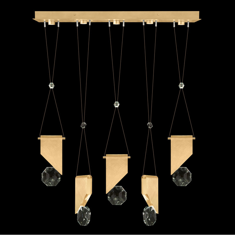 Aria 5 - Light LED Pendant, Brushed Gold