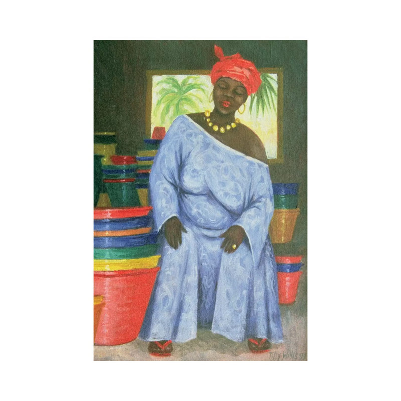 Bucket Shop 1 Piece Wrapped Canvas Painting, 20.32 cm H x 30.48 cm W