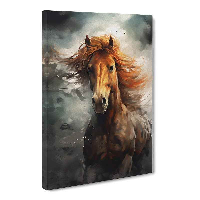 Pony Digital - Wrapped Canvas Print, 76cm H x 50cm W x 3cm D