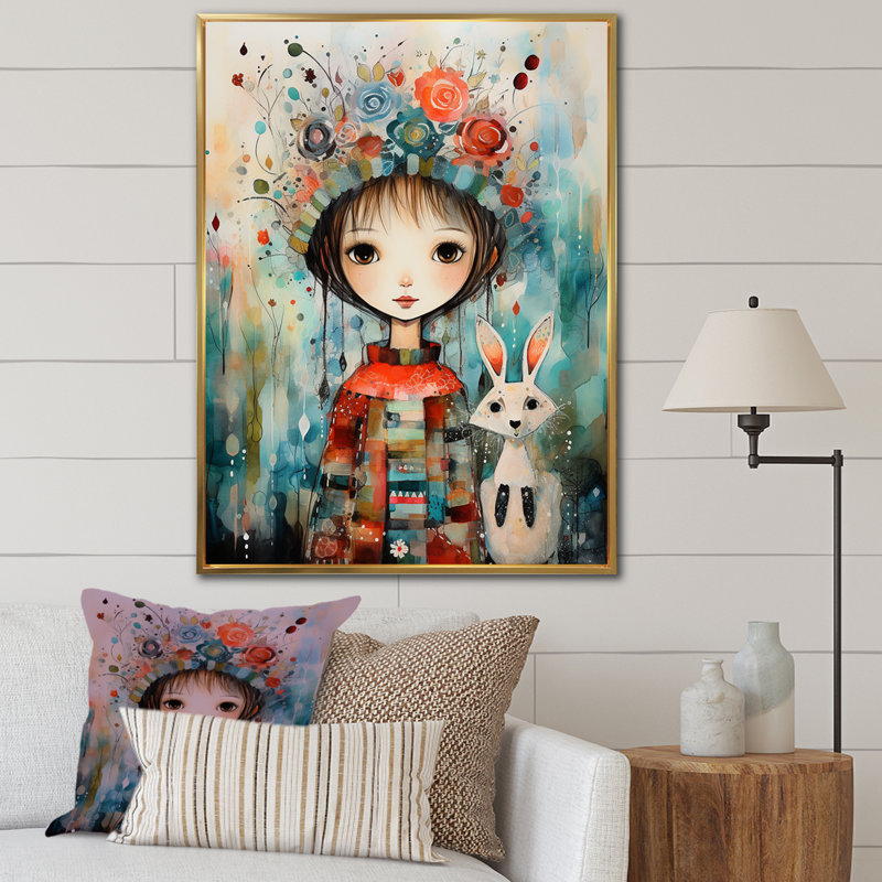 Mignon décorations de Noël pour enfants III - Art mural, Toile tendue, 32" H x 16" W