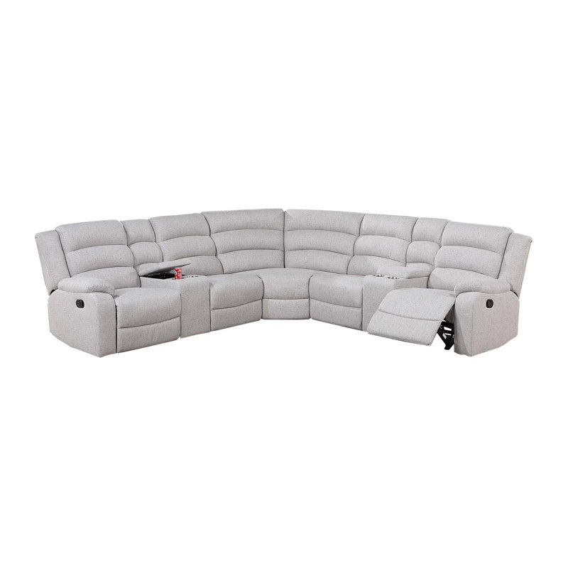 Ensemble modulaire inclinable 3 pièces, Tissu os véritable