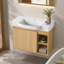 Meuble-lavabo mural avec porte à fermeture en douceur et lavabo en céramique-1335386886-1335386887