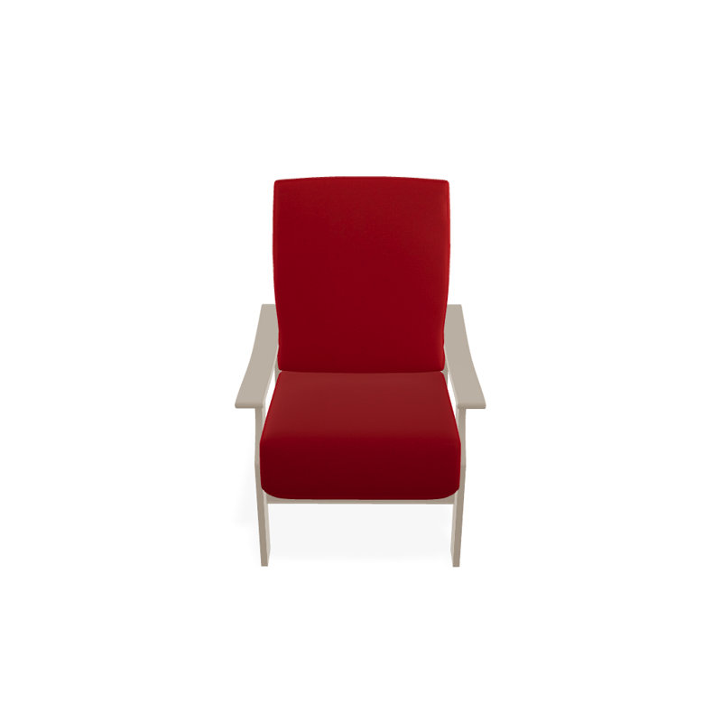 St. Catherine Outdoor Lounge Chair, Red 1A, Textured Desert
