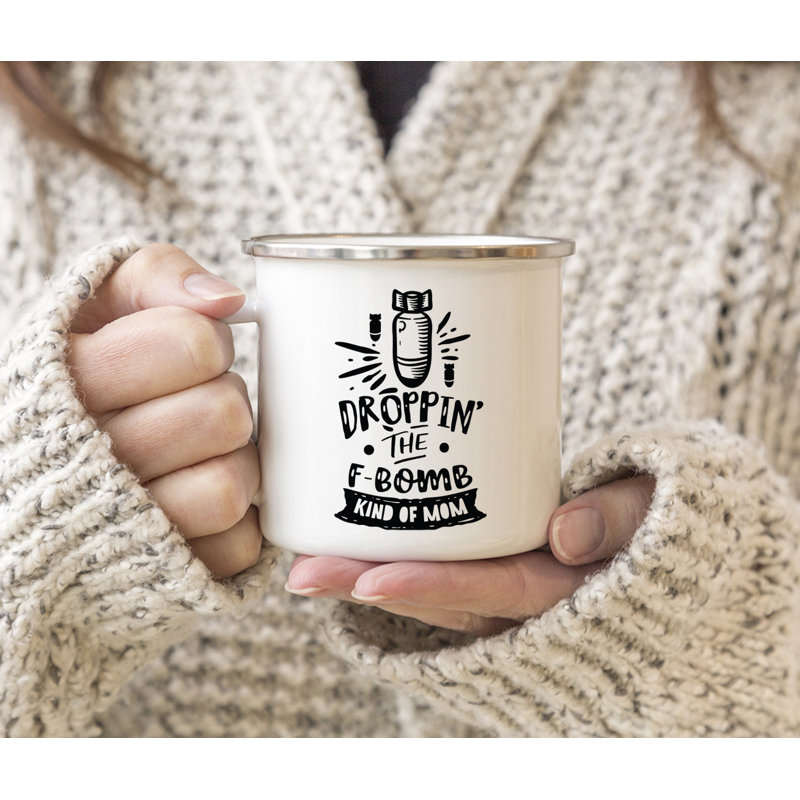 Tasse de camping «Funny Mom», Chute