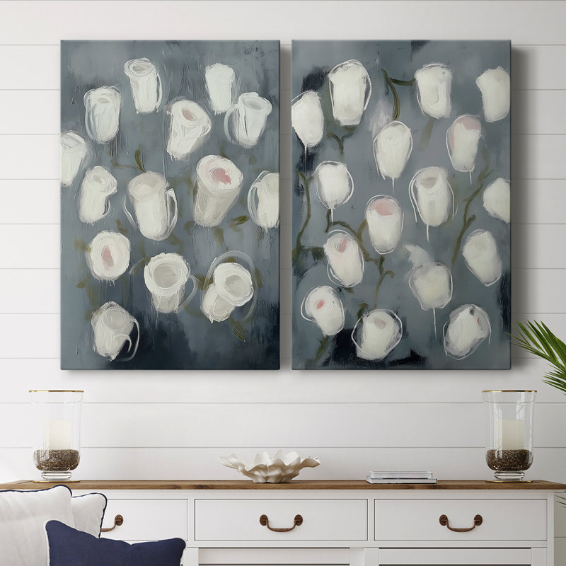 ABSTRACT Series CMXIX - Toile tendue avec châssis de qualité supérieure - Prêt à être accroché, H 48 po x l 64 po