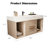 39.4" Modern Floating Bathroom Vanity with Ceramic Sink, Wall Mounted Storage Cabinet with 2 Drawers & 2 Open Spaces, Sintered Stone Top-422094633-436068138-370879299