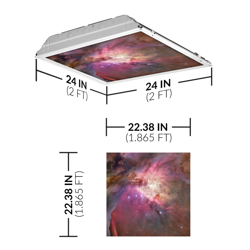 Astronomy Square Fixture Component Ceiling Light