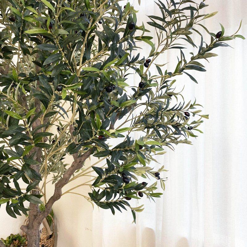118''(10Ft) Faux Olive Tree Tree In Freestanding