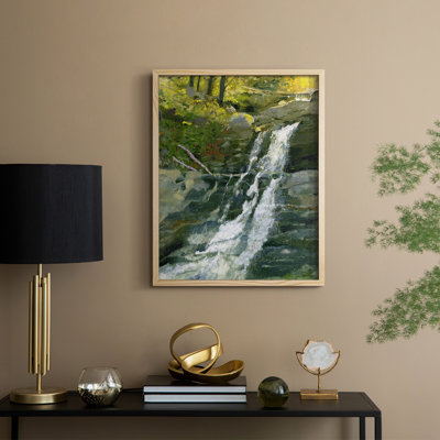 Impression encadrée Kent Falls - bois massif