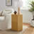 Kade Faceted Semi-Gloss Side Table in Mustard
