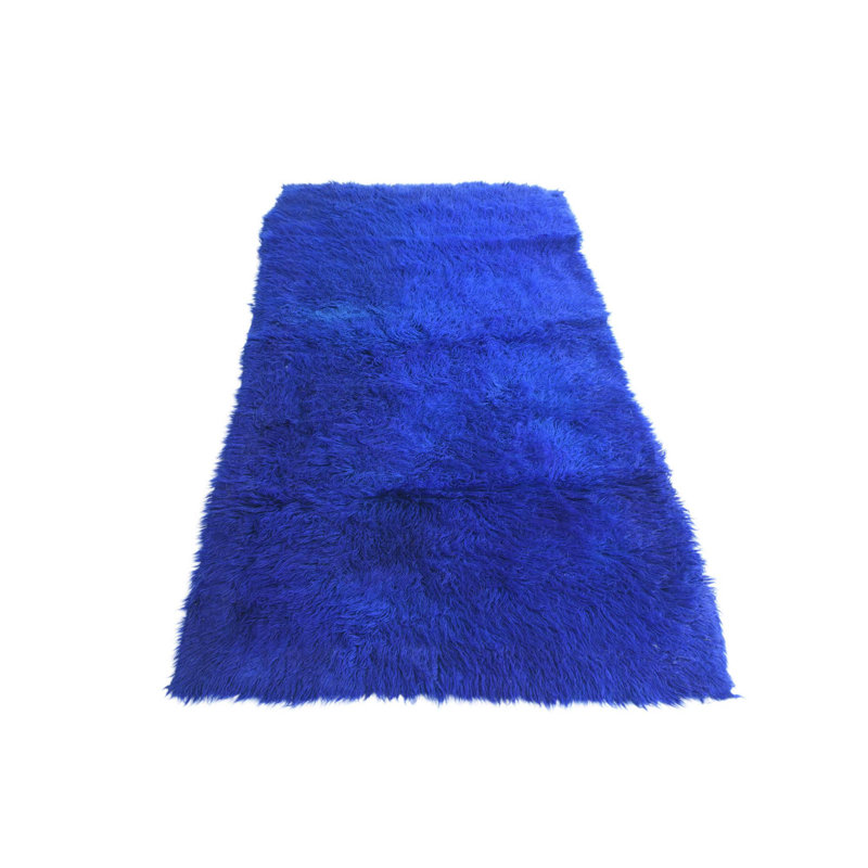 6 Ft Rectangle Pires Blue Rug