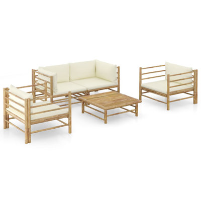 Chaise longue avec coussins 5 pièces Knighton