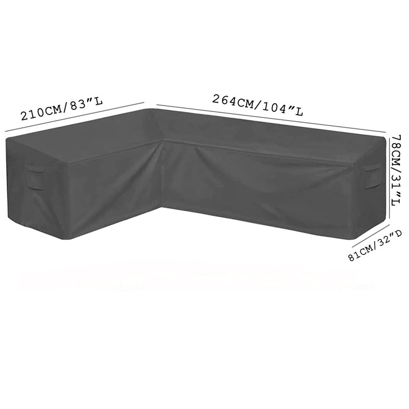 83'' Outdoor Patio Sectional Cover