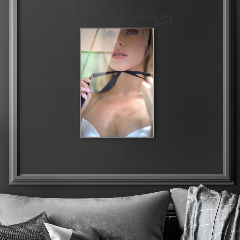 Yours Forever Canvas Fashion Print by Oliver Gal, 37"H x 25"W, Silver Frame