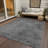 Machine Washable Indoor/Outdoor Christain ACN1359 Gray Rug-102676022