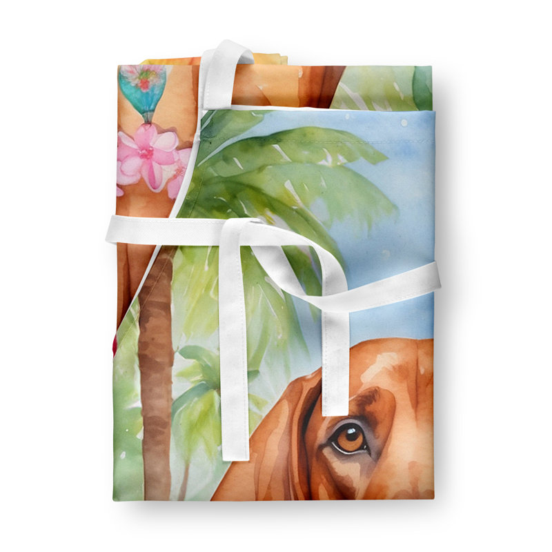 Redbone Coonhound Luau Tablier